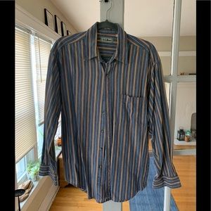 L.L Bean Pin-Stripped Button Up Shirt